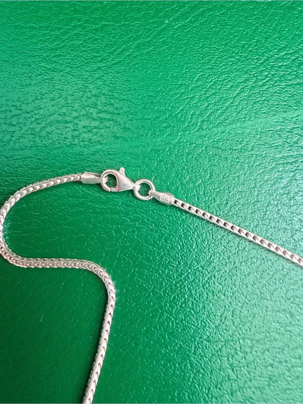 P LUX Italy .925 Sterling Silver Franco Link Chain Necklace 19